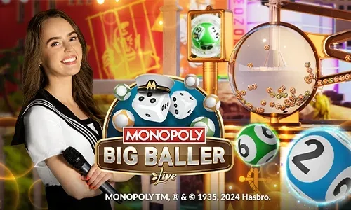 Live dealer presenting a casino game